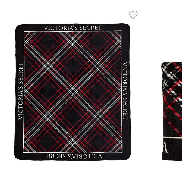 Victoria's Secret Other - Victoria's Secret Black and Red Plaid Throw 50x60